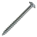 #8 Screw Round Washer Head #2 Square/Phillips Combo Coarse Thread 2" Length Zinc, Multiples of 100