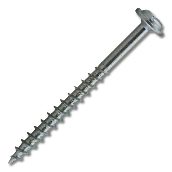 #8 Screw Round Washer Head #2 Square/Phillips Combo Coarse Thread 2" Length Zinc, Multiples of 100