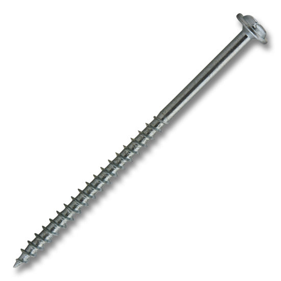 #8 Screw Round Washer Head #2 Square/Phillips Combo Coarse Thread 3" Length Zinc, Multiples of 100