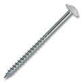 #10 Screw Round Washer #2 Combo Double Auger Coarse Thread 3" Long White, Multiples of 100