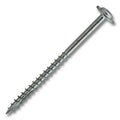 #10 Screw Round Washer Square/Phillips Combo Double Auger Coarse Thread 3" Zinc, Multiples of 100