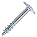 #8 Screw Large Round Washer Head Phillips Drive Coarse Thread 1-1/4" Length Zinc, Multiples of 100