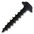 #8 Screw Round Washer Head Square Drive Coarse Thread Type 17 Point 1" Black, Multiples of 100
