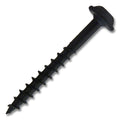 #8 Screw Round Washer Head Square Drive Coarse Thread Type 17 Point 1-1/2" Black, Multiples of 100