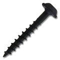#8 Screw Round Washer Head Square Drive Coarse Thread Type 17 Point 1-1/4" Black, Multiples of 100