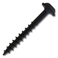 #8 Screw Round Washer Head Square Drive Coarse Thread Type 17 Point 1-3/8" Black, Multiples of 100