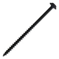 #8 Screw Round Washer Head Square Drive Coarse Thread Type 17 Point 3" Black, Multiples of 100