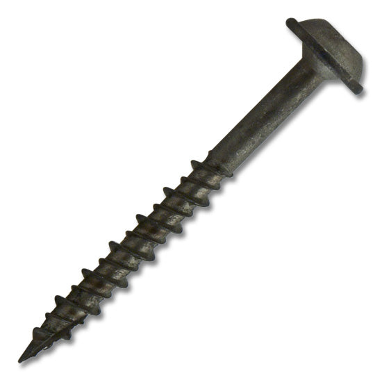 #7 Screw Round Washer Head Square Drive Hi-Low Thread Type 17 Point Plain & Dry Lubed