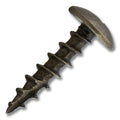 #8 Truss Screw #2 Phillips Drive Coarse Thread Type 17 Point 3/4" Antique Brass, Multiples of 100