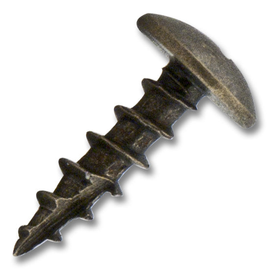 #8 Truss Screw #2 Phillips Drive Coarse Thread Type 17 Point 5/8" Antique Brass, Multiples of 100