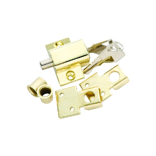 Keyed Alike Sash Lock - Polished Brass, Keyed Alike #645, Polished Brass