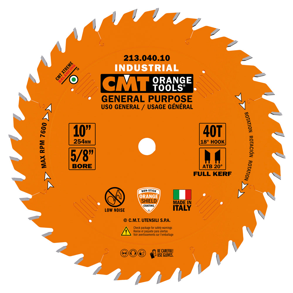 Industrial General Purpose Circular Saw Blades 10" Diameter