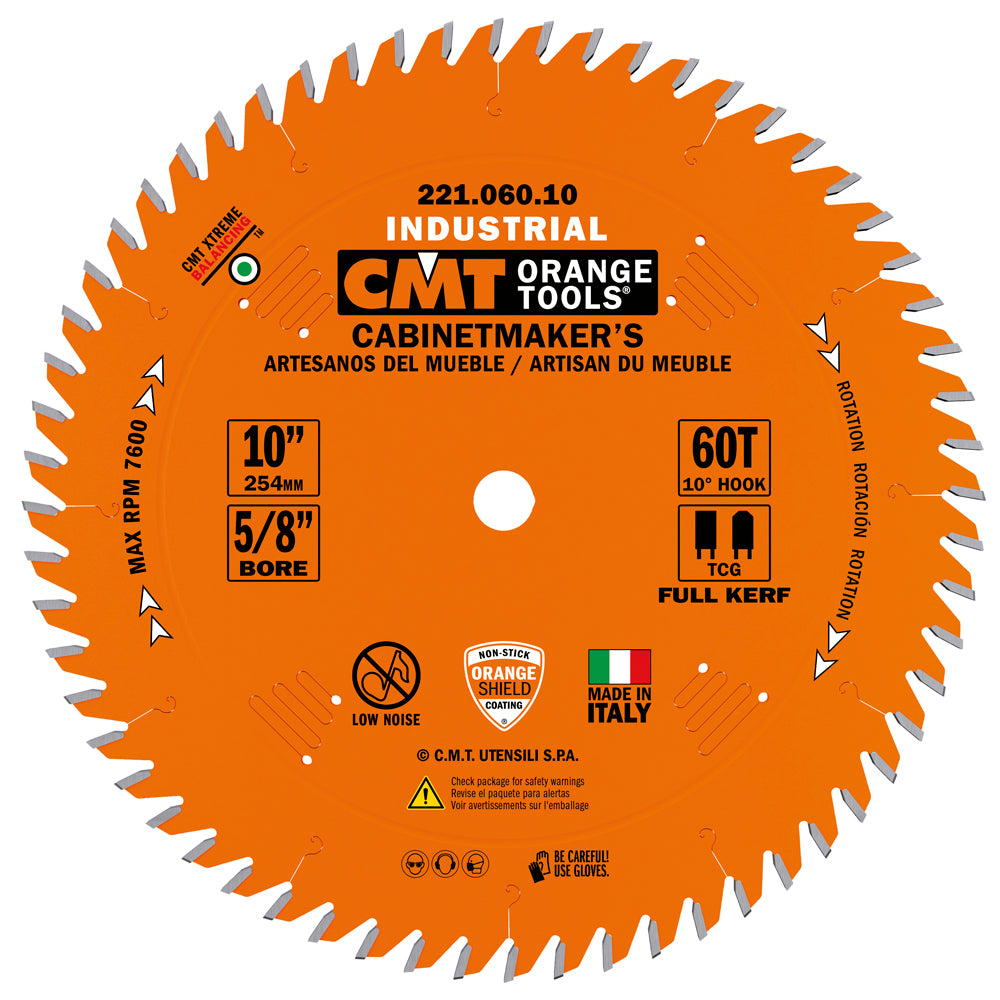 CMT Orange Tools Industrial Heavy-Duty Multi-Purpose Circular Saw Blades 10 in. Diameter