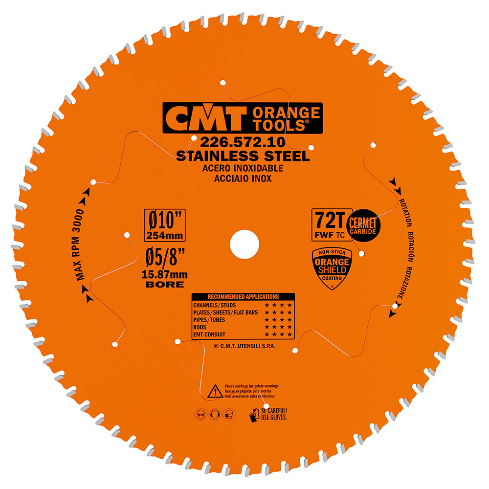 Industrial circular saw blades for Stainless Steel 12" Diameter