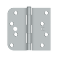 Deltana 4" x 4" X 5/8" Square Security Hinge, Brushed Chrome, Left