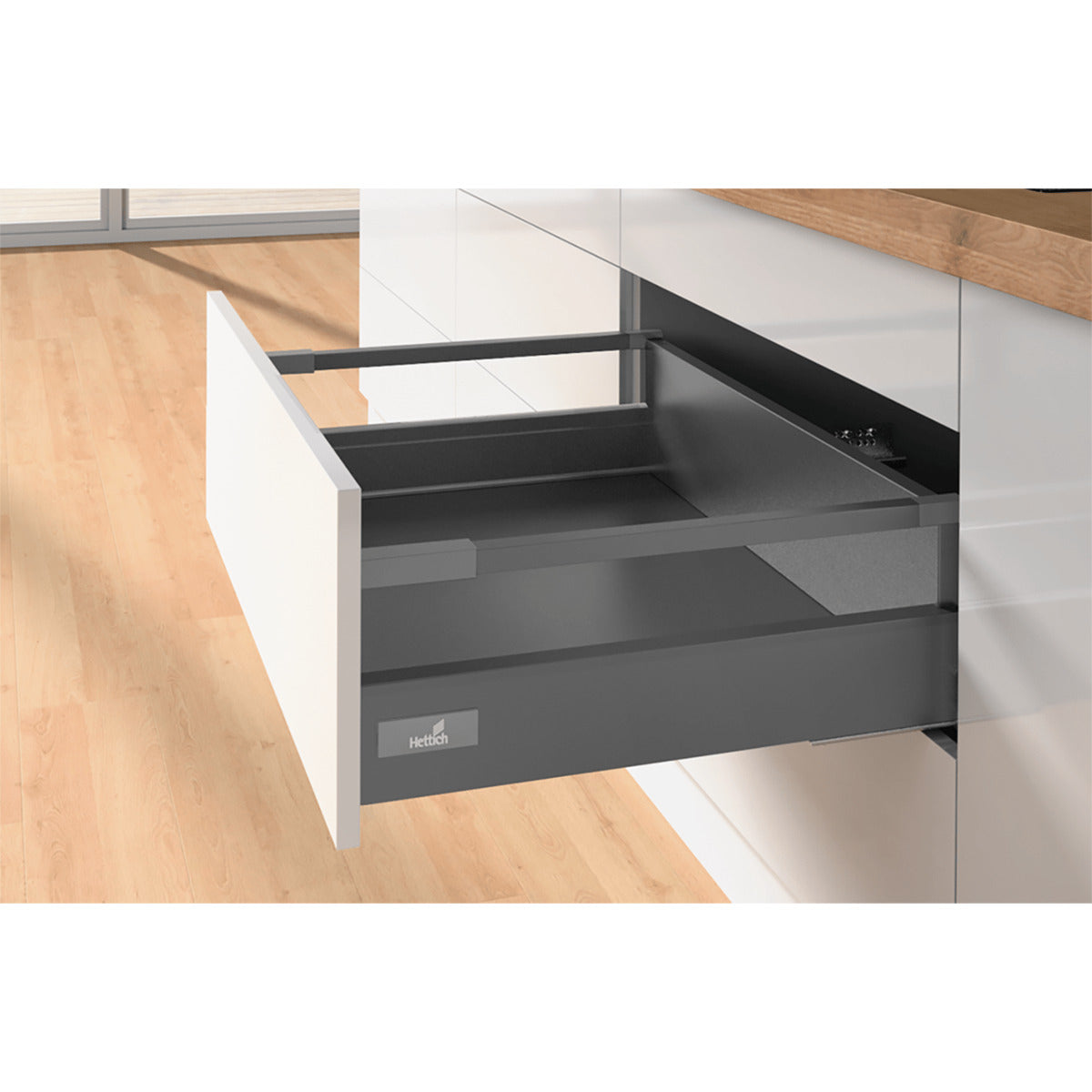 Hettich Innotech Atira Dpack Pot Pan Drawer Silver, 260mm