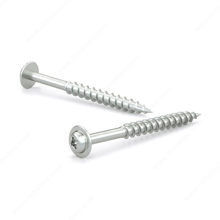 #8 Phillips Round Washer Head Screw Coarse Thread Zinc (Box of 100)