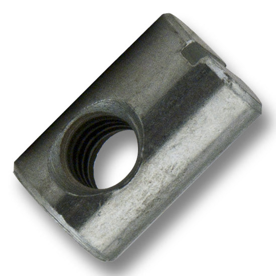 Dowel Nut 1/4-20 Thread; 5/8" Length; 10mm (0.394" diameter; Zinc, Multiples of 10