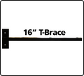 16" T-Brace Black