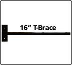 16" T-Brace Black