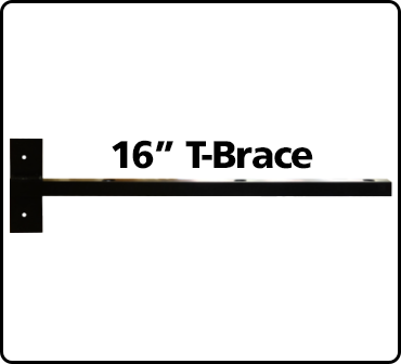 16" T-Brace Black