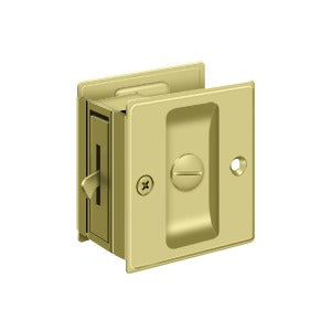Deltana Sliding Door Pocket Lock, 2-1/2" x 2-3/4"