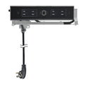 Docking Drawer Blade Duo In-Drawer Outlet, Integrated Safety Shutoff, (4) 15 Amp Ac, Black