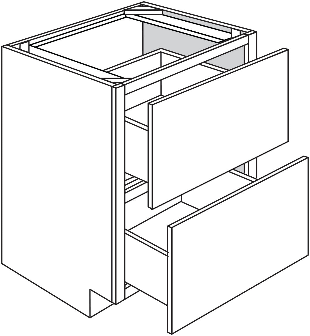 Base 2 Drawer 36 W X 34-1\2 H X 24 D - Yarmouth Slab by JSI