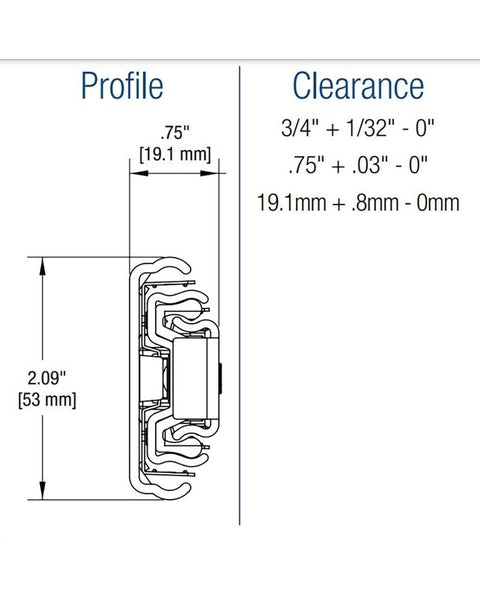 KV 8810 Series Slide Heavy Duty 10" Length