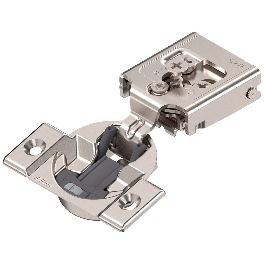 Compact Clip Overlay Face Frame Hinge With Blumotion Soft-Close 5/8" Overlay Screw-On