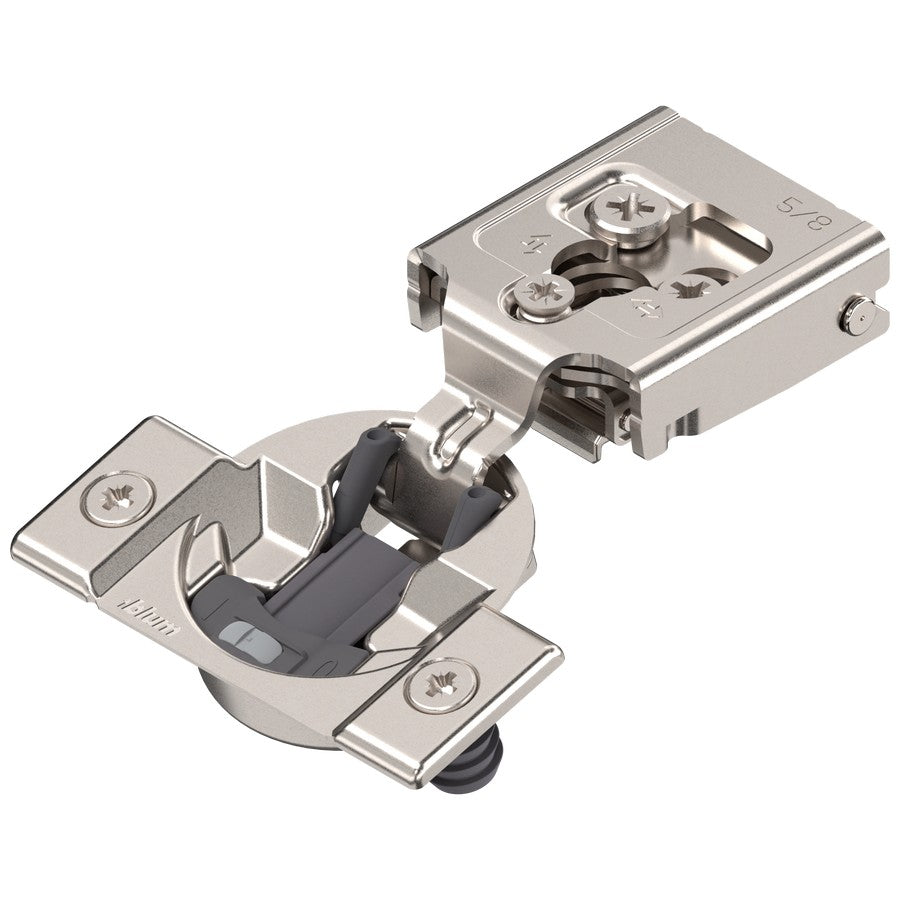 Compact Clip 30C Face Frame Hinge With Soft-Close 105°, 5/8" Overlay Press-In, Multiples of 250