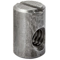 Dowel Nut 1/4-20 Thread; 1/2" Length; 10mm (0.394" diameter, Zinc, Multiples of 4000