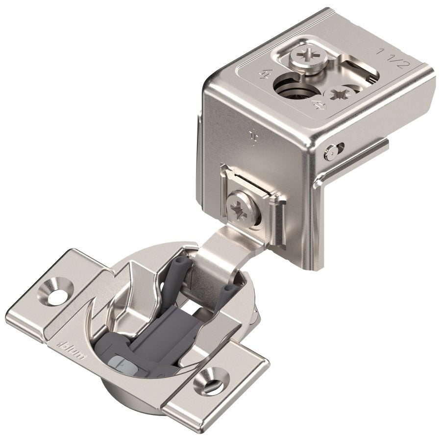 Compact Clip 31C Face Frame Hinge With Soft-Close 110°, 1-1/2" Overlay Screw-On, Multiples of 250