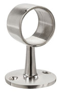 Flush Center Short Rail Post for 1-1/2" Tubing Polished Stainless Steel