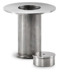 Floor Socket and Cap for 2" Tubing Polished Stainless Steel