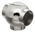 Ball Tee for 1-1/2" Tubing Polished Stainless Steel