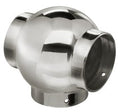 Ball Tee for 2" Tubing Polished Stainless Steel