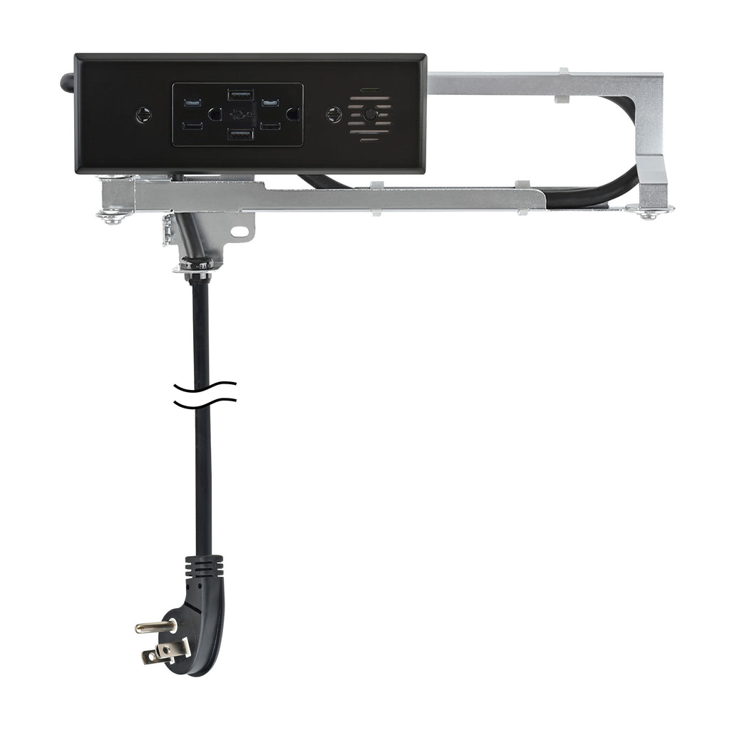 Docking Drawer Blade In-Drawer Outlet, Integrated Safety Shutoff, (2) USB-A & (2) 15 amp AC
