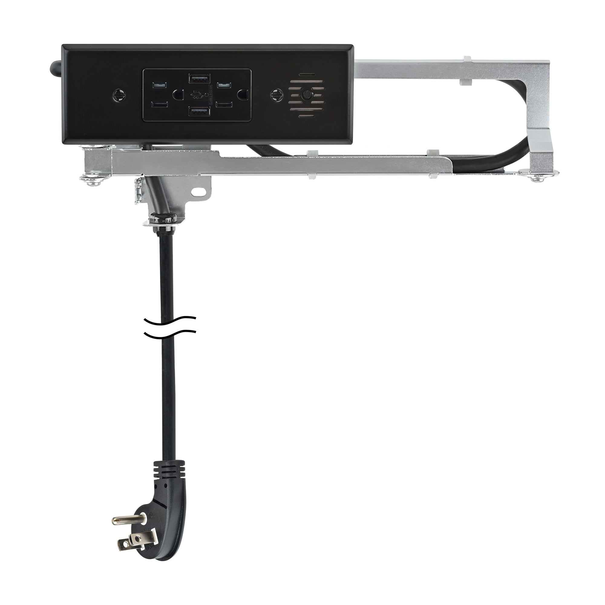 Docking Drawer Blade In-Drawer Outlet, Integrated Safety Shutoff, (2) USB-A & (2) 15 amp AC