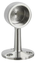 Flush End Short Rail Post for 1" Tubing Satin Stainless Steel