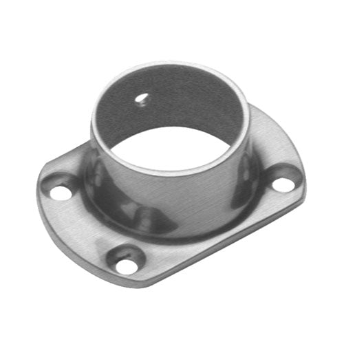 Cut Wall Flange for 1-1/2" Tubing Satin Stainless Steel