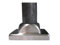Mounting Flange & Canopy for 2" Tubing Satin Stainless Steel