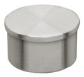 Flush End Cap for 1-1/2" Tubing Satin Stainless Steel