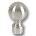 Ball Finial for 1-1/2" Tubing Satin Stainless Steel