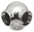 Ball Side Outlet Elbow for 1-1/2" Tubing Satin Stainless Steel