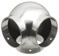 Ball Side Outlet Elbow for 2" Tubing Satin Stainless Steel