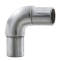 Flush Radius Elbow for 1" Tubing Satin Stainless Steel