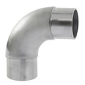 Flush Radius Elbow for 2" Tubing Satin Stainless Steel