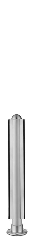 1/4" Dome Corner Post for 1-1/2" Tubing Satin Stainless Steel
