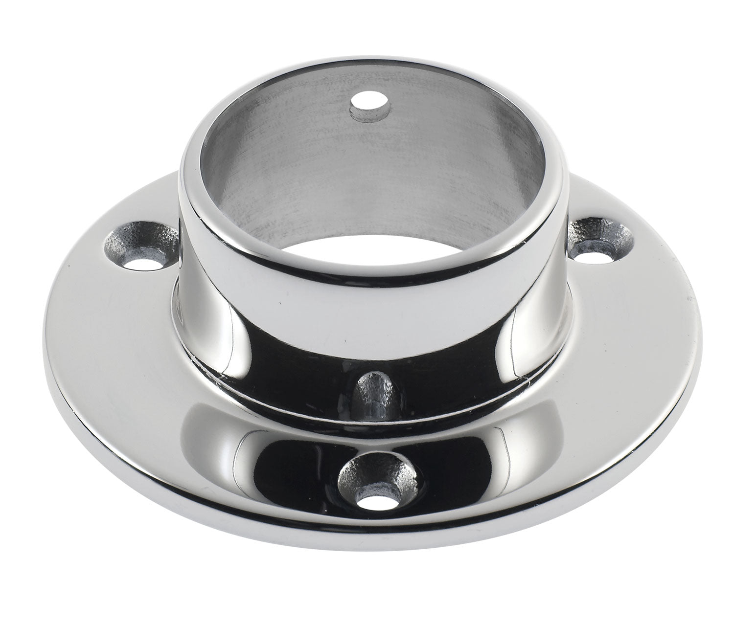 Wall Flange for 1-1/2" Tubing 316 Polished Stainless Steel